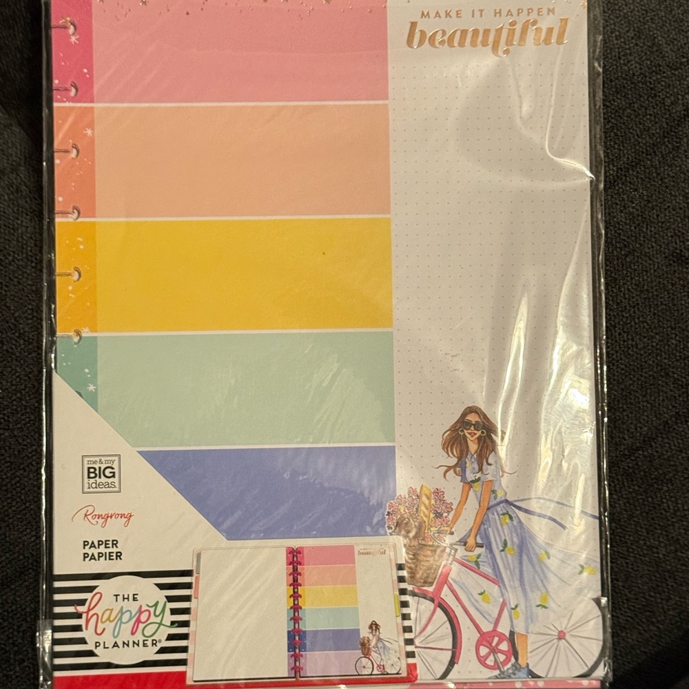 The Happy Planner Pastel Stripe Notebook